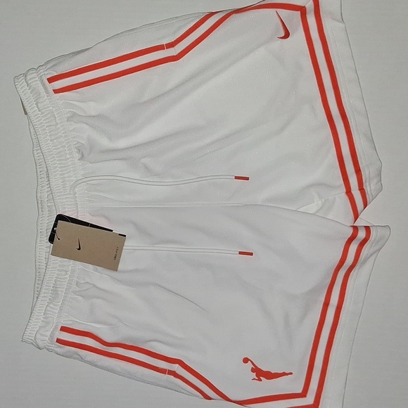 Nike Pants - Nike WNBA Crossover Shorts Dri-Fit Color-White/Orange NWT